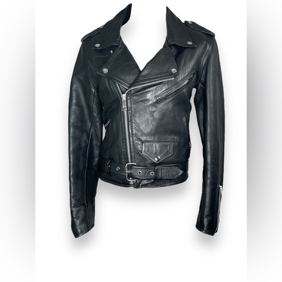 Vintage Unisex Leather Perfecto Jacket - Picture 1 of 4